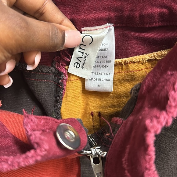 Colorful Patchwork pants 💗& hat - Picture 5 of 5